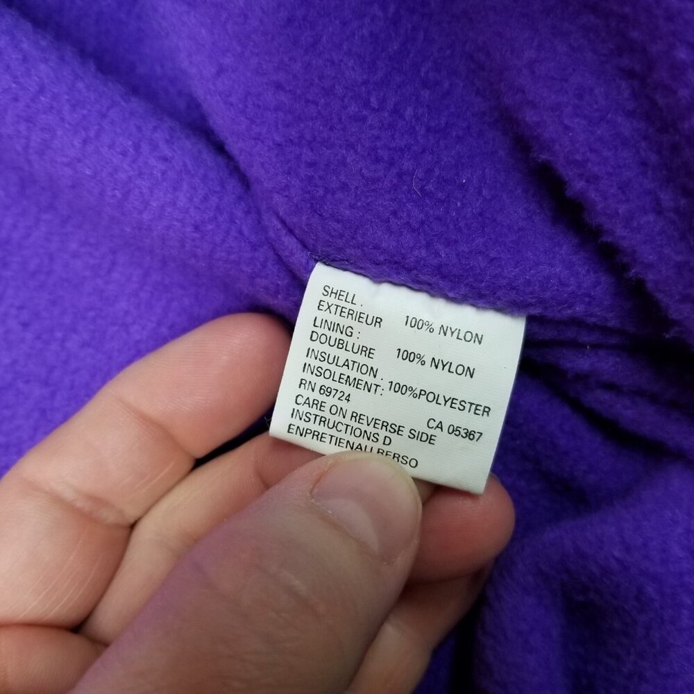 ✅Mens L VTG Columbia Jacket Teal Fleece Lined Retro Y2K Winter Ski Coat *STAIN - Picture 8 of 15